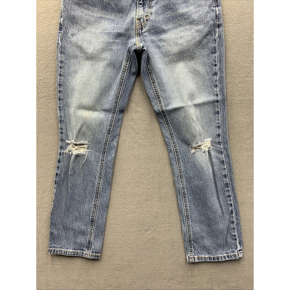 Levi's 541 Denim Jeans Men's Athletic Taper Blue Distressed Broken In Size 30X30 - Picture 12 of 16